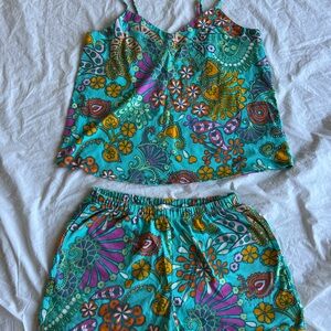Bedhead x Trina Turk tank and shorts Pjs Size M NWOT